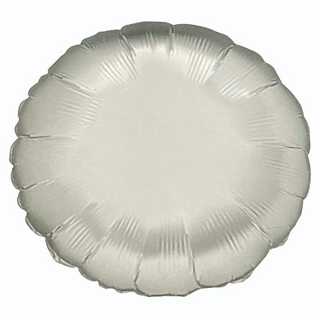 Balão de Festa Metalizado 18"45cm - Prata - 1 unidade - Partiufesta - Rizzo