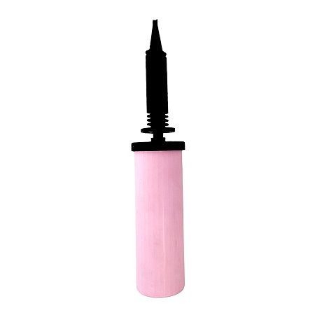 Inflador a Ar Bomba Manual para Balão - Rosa Claro - 1 unidade - Rizzo