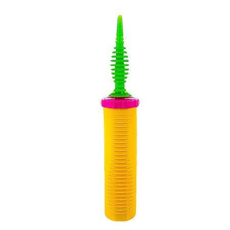 Inflador a Ar Bomba Manual para Balão - Amarelo - 1 unidade - Rizzo