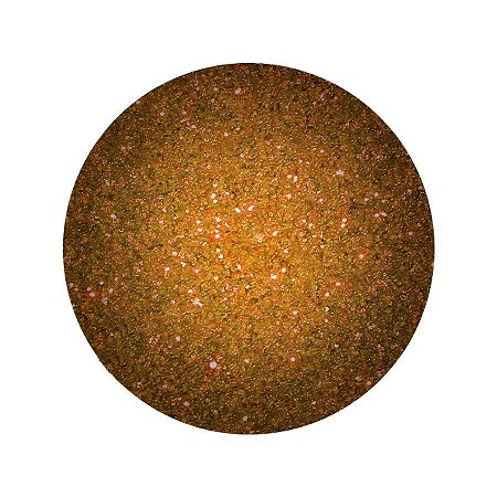 Balão Bubble Transparente com Glitter Laranja - 18" 45cm - 1 unidade - Rizzo