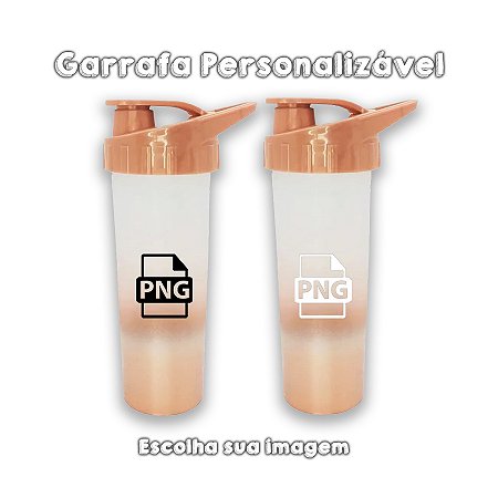 Garrafa Ice para Personalizar c/ Imagem - Rose Gold Fosco  - 1 unidade - Rizzo