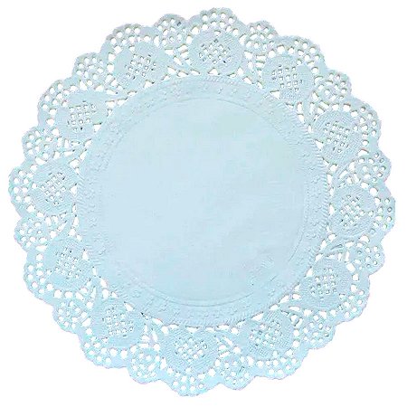 Fundo Rendado de Papel - Branco - 29cm - 24 unidades - Rizzo