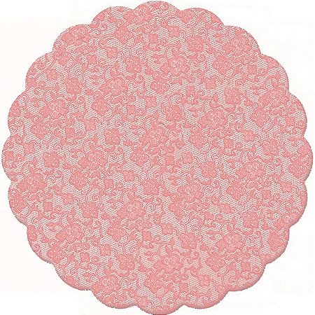 Fundo Rendado Redondo Rose Gold - 100 unidades - Cromus - Rizzo