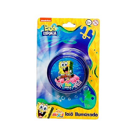 Iôiô para Lembrancinha Bob Esponja - Azul - 1 unidade - Rizzo