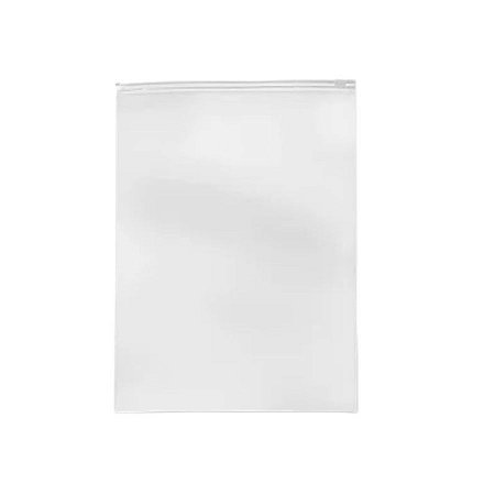 Saco Trilho Zip Transparente - 35x45cm - 50 unidades - Rizzo