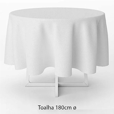Toalha de Mesa Redonda em TNT - 180 cm diâmetro - Branco - 1 unidade -  Best Fest - Rizzo