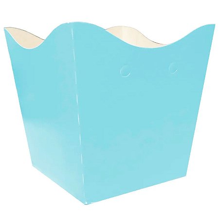 Cachepot de Papel - Azul Claro - 9x7cm - 10 unidades - Rizzo