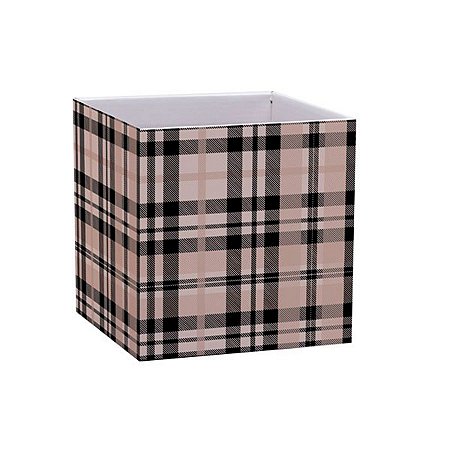 Cachepot Quadrado para Arranjos e Presentes - Gales - 15cm - 1 unidade - Rizzo