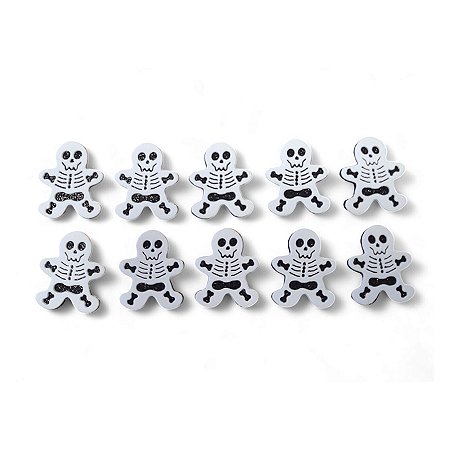 Aplique Decorativo Halloween - Esqueleto - 4cm - 10 unidades - Rizzo