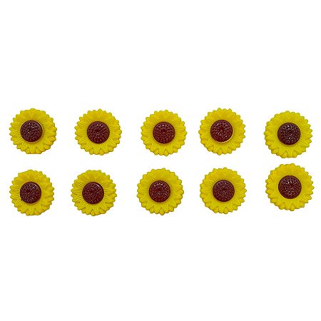 Mini Aplique Girassol - 1,5cm - 10 unidades - Best Fest - Rizzo