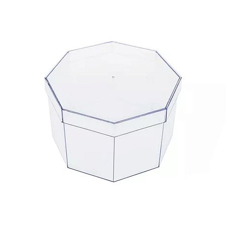 Caixinha Acrílica Octogonal - 11x7cm - 1 unidade - Rizzo