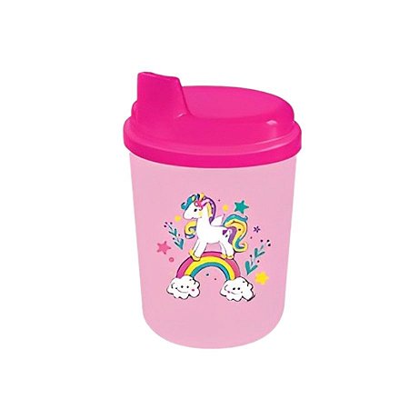 Copo Com Tampa Baby Unicórnio - 240ml - 1 unidade - Rizzo