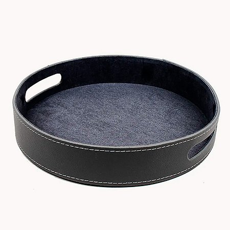 Bandeja de MDF com Revestimento em PU - 27x27x5cm - 1 unidade - Rizzo