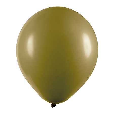 Balão de Festa Redondo Profissional Látex Liso - Oliva - Art-Latex - Rizzo