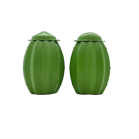 Kit Saleiro e Paliteiro Cacto - Verde - 9,5cm - 1 unidade - Rizzo