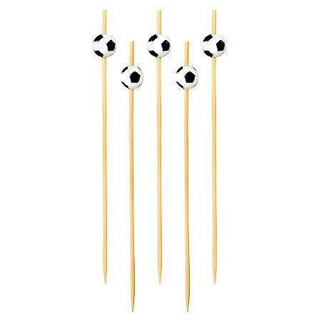 Palito de Bambu - Bola de Futebol  - 20 unidades - Rizzo