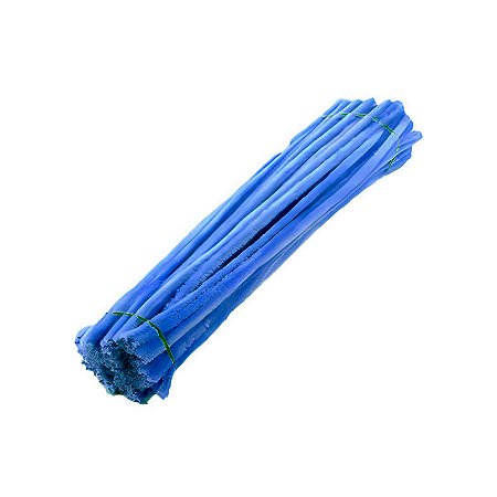 Haste de Chenille 30cm - Azul Escuro - 100 unidades - Rizzo