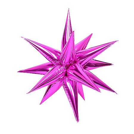 Balão de Festa Metalizado 27" 68,5cm - Sputnik Pink - 2 unidades - Rizzo