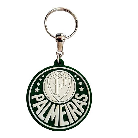 Chaveiro Emborrachado - Palmeiras - 5x5cm - 1 unidade - Rizzo