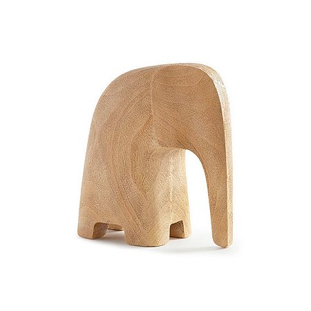 Escultura Elefante Abstrato de Poliresina - 11x11x5,5cm - 1 unidade - Rizzo