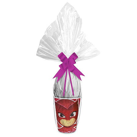Kit Ovo no Copo Pj Masks Corujita Cores (Copo + Saco Express + Papel Chumbo + Laço Fácil) - Páscoa Rizzo