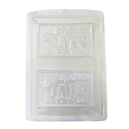 Forma de Acetato Feliz Dia dos Pais - Ref.222 - 1 unidade - Crystal - Rizzo