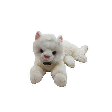 Gato De Pelucia Realista - Branco - 29cm - 1 unidade - Rizzo - Rizzo