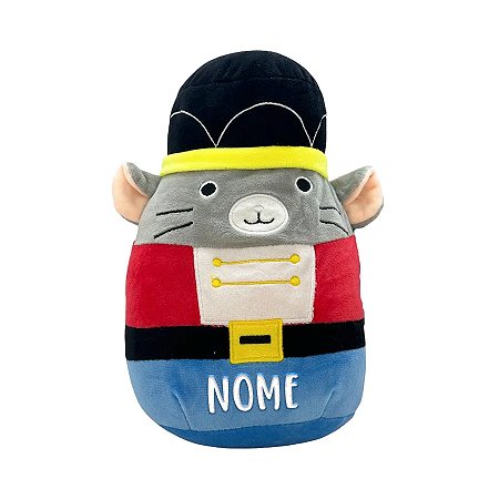 Rato de Pelúcia Personalizado - 22cm - 1 unidade - Rizzo