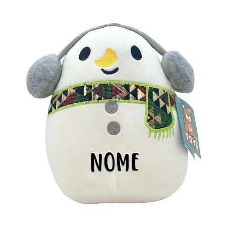 Boneco de Neve de Pelúcia Personalizado - 18cm - 1 unidade - Rizzo