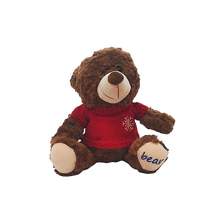 Urso de Pelúcia com Camisa - 24cm - 1 unidade - Rizzo