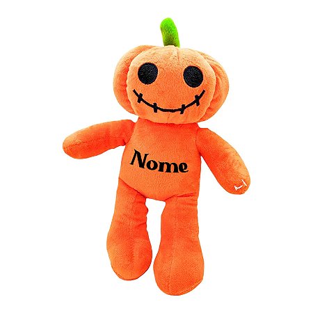 Abóbora Olho Aberto de Pelúcia Personalizada - 21cm - 1 unidade - Rizzo