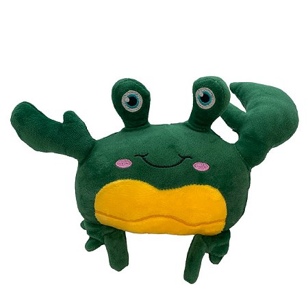 Carangueijo de Pelúcia - Verde - 26x16cm - 1 unidade - Rizzo