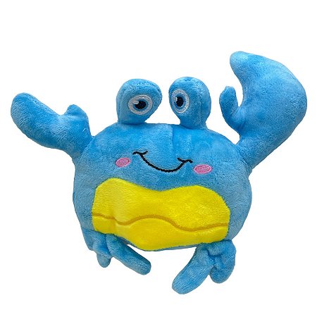 Carangueijo de Pelúcia - Azul - 26x16cm - 1 unidade - Rizzo