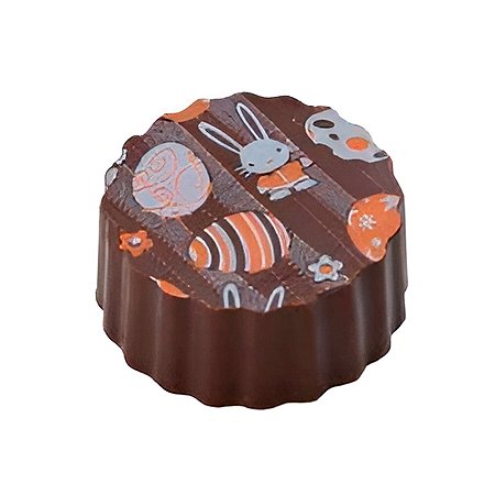 Transfer Decorado para Chocolate - 29x39cm - Coelinhos e Ovinhos de Páscoa - TRP 0010 01 - 1 unidade - Stalden - Rizzo