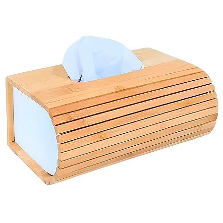 Porta Lenço de Papel de Bambu - 20x8,5cm - 1 unidade - Rizzo