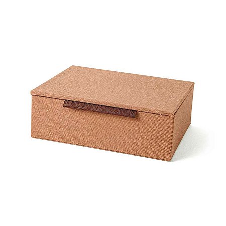 Caixa em MDF com Revestimento em Linho - 9x12x5cm - 1 unidade - Rizzo