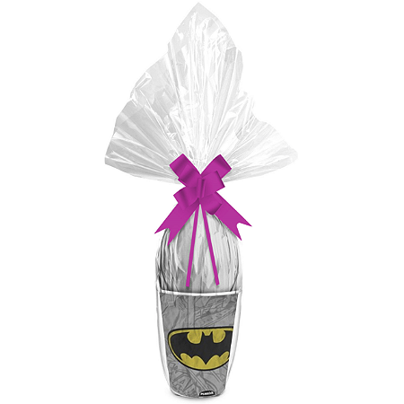Kit Ovo no Copo Batman Cores (Copo + Saco Express + Papel Chumbo + Laço Fácil) - Páscoa Rizzo