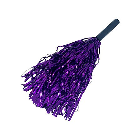 Pompom Metalizado Mamãe Sacode de Carnaval - Roxo - 1 unidade - Rizzo