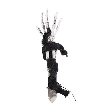 Adereço de Halloween - Mãos de Esqueleto Atadura - Azul - 43cm - 1 unidade - Cromus - Rizzo