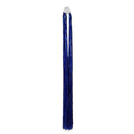 Chicote Metalizado Franja Carnaval 80cm - Azul Royal  - 1 unidade - Rizzo