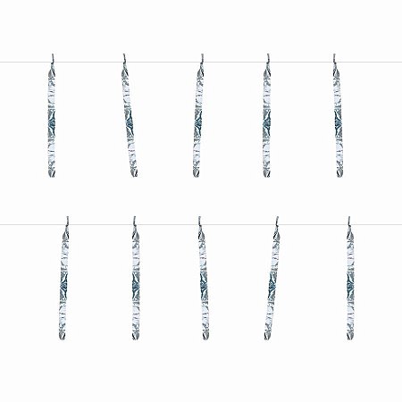 Varal de Fitas Decorativas - 10m - Prata - 1 unidade - Rizzo