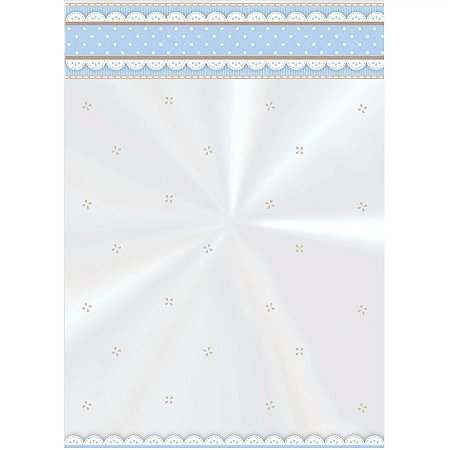Saco Para Presente Decorado - Cute Azul - 50 unidades - Cromus - Rizzo