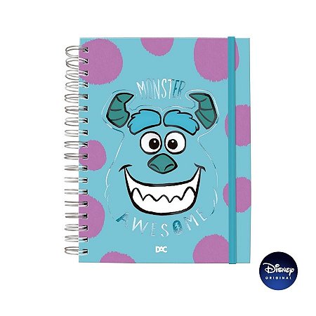 Caderno Smart Univ. Com Folhas Reposicionáveis - Monstros S.A - Ref. 4489 - Disney Original - 1 unidade - DAC Art - Rizz