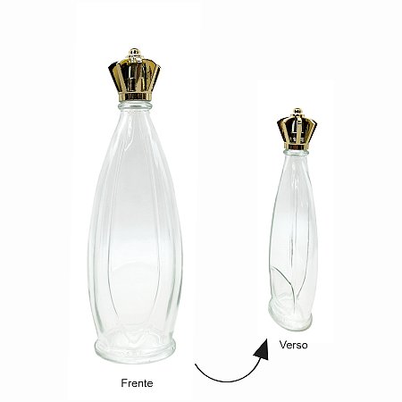 Frasco para Perfumaria de Vidro com Tampa - Santa - 125ml  - 1 unidade - Rizzo