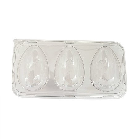 Blister 3 Ovos de Páscoa 50g - 6x4x4cm - 10 unidades - Rizzo
