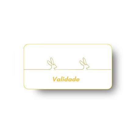 Adesivo De Páscoa "Validade" - Ref 2327- Hot Samping - 4cm - 40 unidades - Stickr - Rizzo
