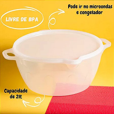 Caçarola com Tampa Transparente - 2l - 1 unidade - BlueStar - Rizzo
