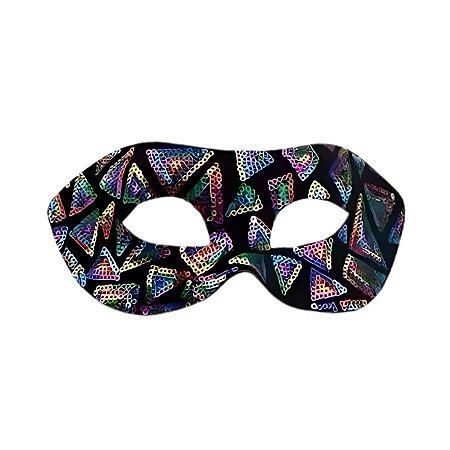 Máscara De Carnaval Com Elástico - Romenia Spark Holográfico - 1 unidade - Cromus - Rizzo