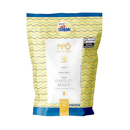 Pipoca Doce Gourmet Pipó - Sabor Galak - 90g - 1 unidade - Rizzo