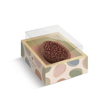 Caixa New Moldura para Meio Ovo Com Visor - Tonal - 6 unidades - Cromus - Rizzo
